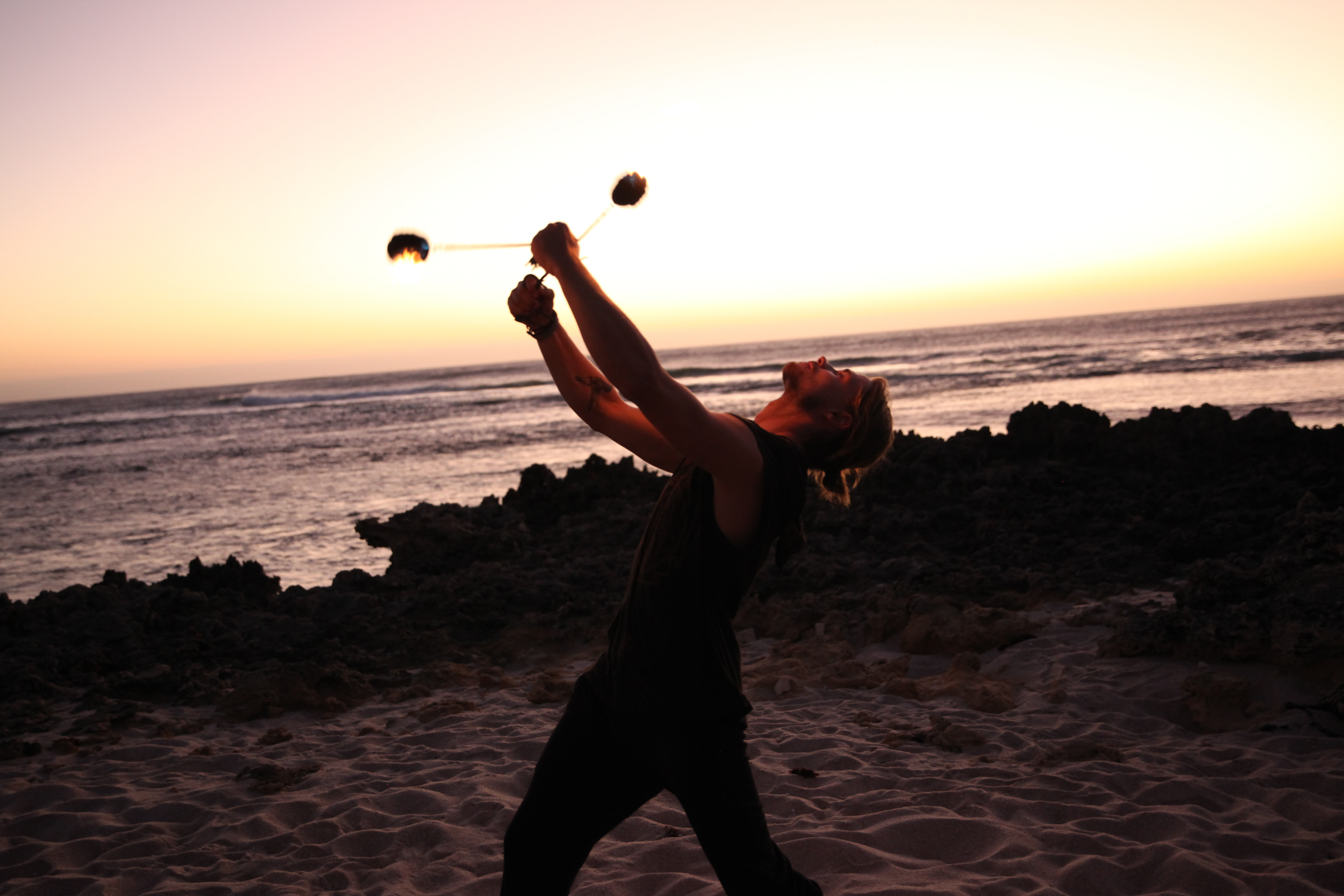 Fire spinning performance